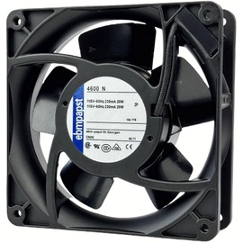 for ebmpapst 4600N Axial Fan，115V 12038 Industrial Cooling Fan All-Metal Heat-Resistant Cooling Fan 4600N, 2-Pin 20W