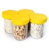 HOUSERRY DELUXE Easy-Grip Easy-Open 100% Silicone Mason Jar Lid -