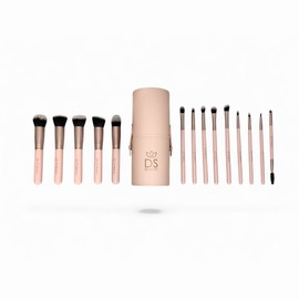 DS BEAUTY 14-teiliges Profi Make Up Pinsel Set im edlen und praktischen Etui