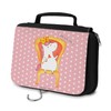 Parent-New Mr. & Mrs. Panda Unicorn Princess Toiletry Bag, red,