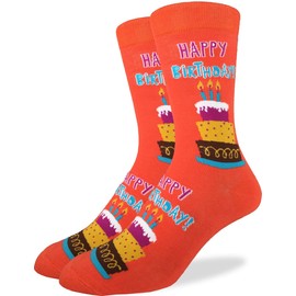 Good Luck Sock - Calcetines novedosos para hombre, adulto, Feliz cumpleaños, X-Large