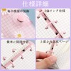 Mini Organizer 3 Hole Binder Stylish Chrysanthemum Pattern Cover Transparent