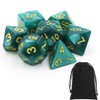 JRYXDS Dice Set, 7-Piece Polyhedral Dice for Dungeon and Dragons,