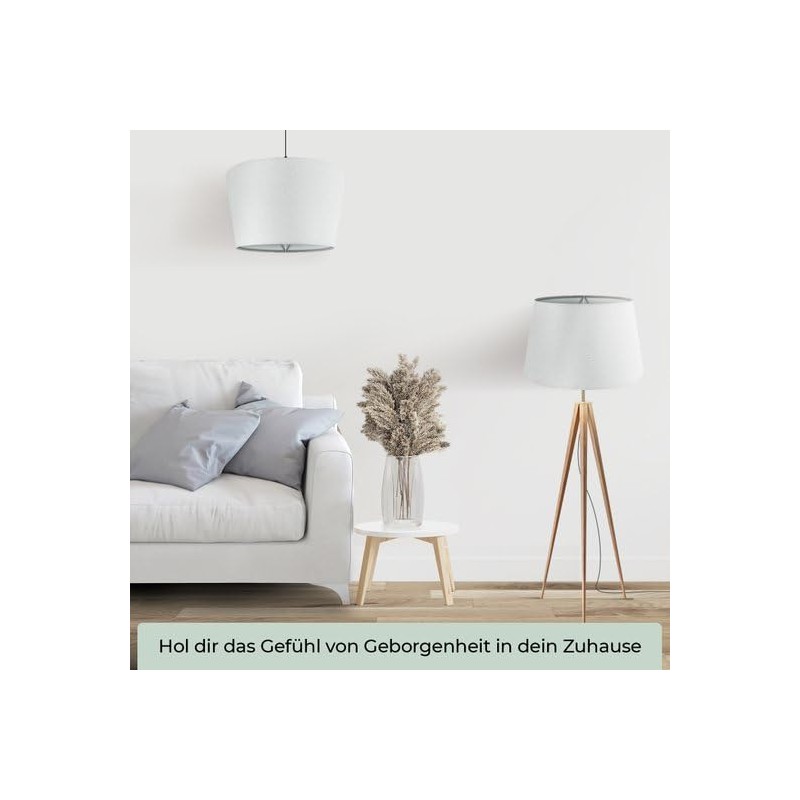 Wogati® Premium Lampshade, E14/E27, Cotton, Various Sizes and Colours, Colour: