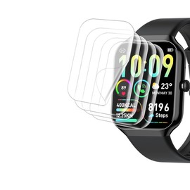 Tznzxm for P99 Smartwatch Screen Protector, Case Friendly HD Clear [Anti-Scratch] [Bubble Free] [Anti-Fingerprint] Soft PET Film for Togala/Motast P99 1.96”Smart Watch [5 Pack]