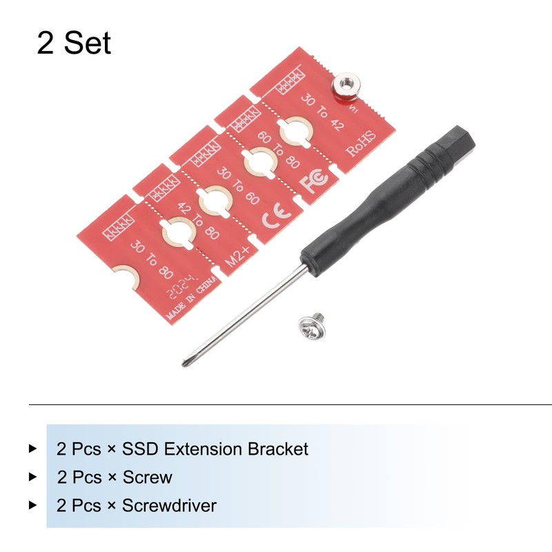 sourcing map M2+ M.2 NGFF/NVME Length Extend Adapter 2230, 2242,