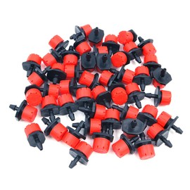 Shiwaki 50 pcs Drip Irrigation Dripper, Automatic Irrigation Kit, Irrigation Nozzles for Pots, Garden Sprinklers, Garden Irrigation System, for Flower Beds, Vegetables, Lawn