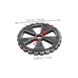 ULTECHNOVO 2pcs Industrial Retro Gear Wall Art Decor Unique Density Board Gear Pendant for Home Decoration Hollow out Design for Shop Living Gallery Wall