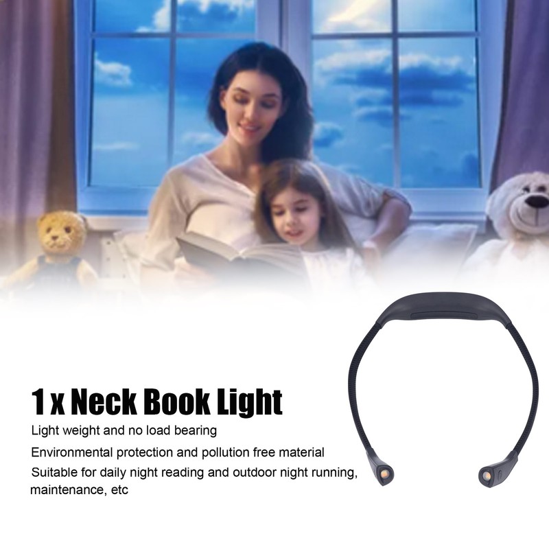Neck Book Light USB Rechargeable Portable LED Neck Hanging Lamp