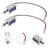 BUGUUYO Solenoid Mini 3pcs Push Pull Electromagnet Metal Frame Mini