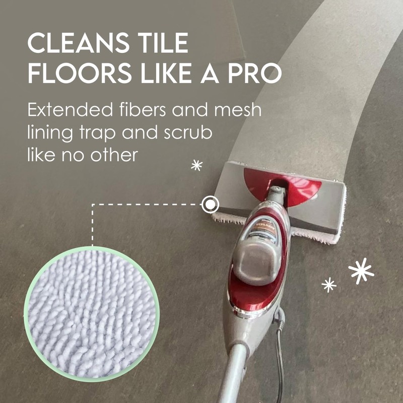 Turbo Microfiber 4-Pack Mop Pads for Shark Steam Mop SK