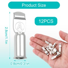 Quick Connect Battery Power Cable Terminals Pins for 50A 6-12 AWG Wires Towing Winch Systems Battery Quick Disconnect/Connect Wire Harness Plug Connectors