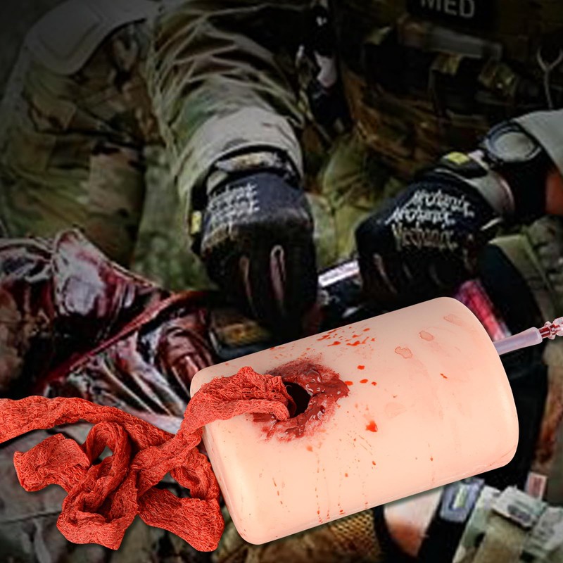 MedEduQuest Wound Packing Trainer with Tourniquet for Bleeding Control Training,