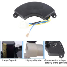 Automatic Voltage Regulator 450V 680VF Arc Shaped Voltage Regulator for 6.5KW to 8.5KW 2 Phase 6 Wire Petrol Generator