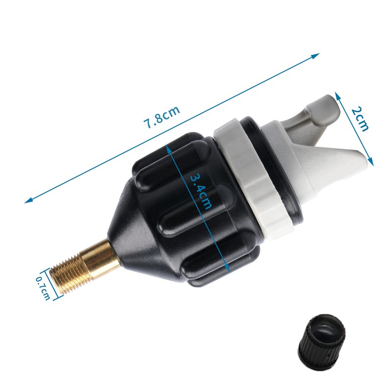 WOUMON SUP Pump Adapters,Air Valve Converter,Multifunction Air Valve Attachment for