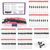 Swpeet 70Pcs 7 Types of Schottky Rectifier Diode Kit, Including