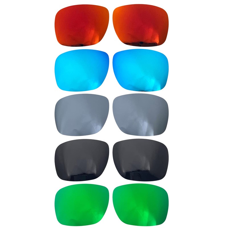 Replacement Lenses for Oakley Holbrook Metal OO4123 Sunglasses, Black chrome