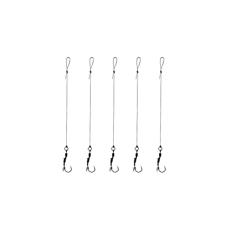 Angular Claw Carp rigs (5 in a pack) (Barbless, 4)