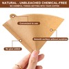 Gute 200Pcs Cone Coffee Filters, 2-4 Cups Unbleached Brown V02