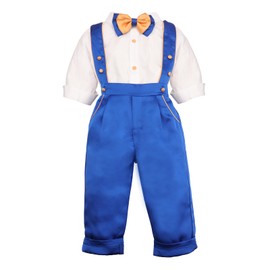Cacooba Toddler Boy Valentines Day Outfit 18 24 Months Blue Baby Boys Easter Suit Birthday Wedding Formal Gentleman Ring Bearer Outfit Baptism Christening Outfit