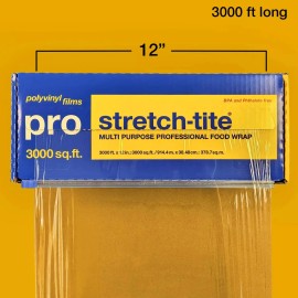 stretch-tite Pro Multi-Purpose Professional 12" Food Wrap, 3000 sq. ft.