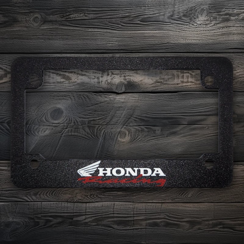 3K Design For Honda Racing MOTORCYCLES Textured Motorcycle License Plate