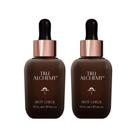 Tru Alchemy Spot Check Dark Spot Remover For Face - Niacinamide, Hyaluronic Acid, Lactic & Glycolic Acid Serum - Facial Age Spot Remover for Women - Dark Spot Corrector for Face - 1 fl oz (2-Pack)