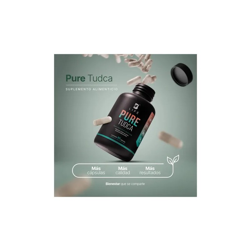 Tudca Puro 500mg 60 Cáps Apoyo Hepática E Hígado B