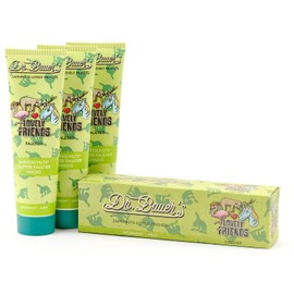 Dr. Bauer's Lovely Friends Toothpaste with Glitter Motifs, Many Great Flavours, Toothpaste for Children and Adults, Sustainable Packaging, 90 ml per Tube of Lazy Pack of 3 (3 x 90 ml)