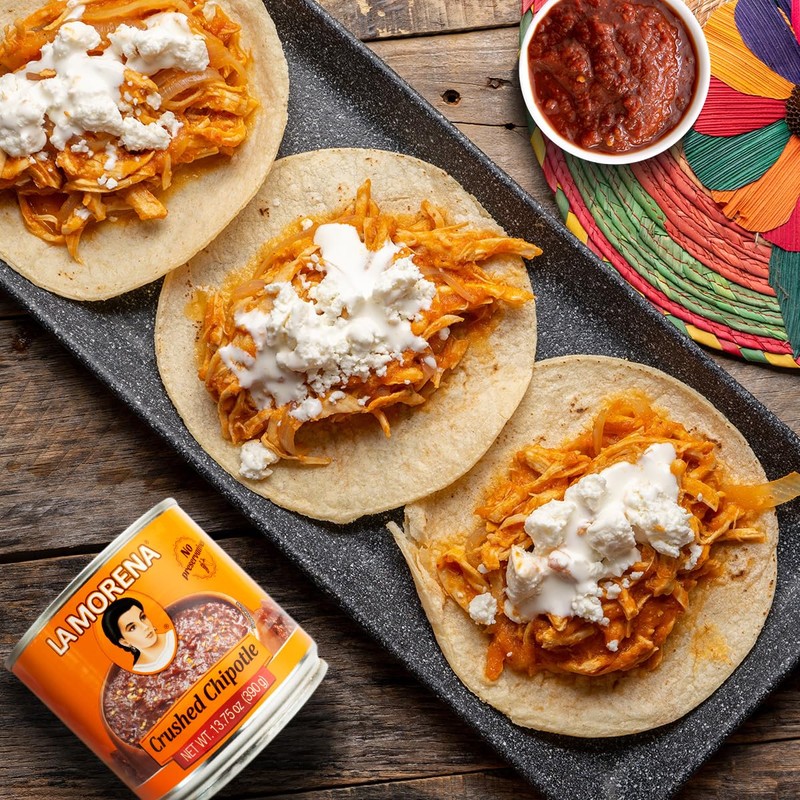 La Morena Crushed Chipotle peppers 13oz (SINGLE) (Packaging may vary)