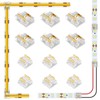 Aroidful Pack of 12 LED Corner Connectors 2-Pin 8 mm
