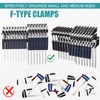 Blulu 2 Pcs F-style Clamp Holder 16 Inch F-style Clamp