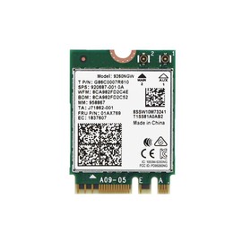 ASHATA WiFi Tarjeta Inalámbrica de 1730 Mbps 9260NGW NGFF, Alta Velocidad, 2,4 G + 5 G Doble Banda 802.11ac Bluetooth 5.0 Módulo de Tarjeta Inalámbrica, Soporte