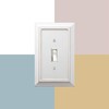 Amerelle Savannah Single Rocker Wood Wallplate in Distressed White