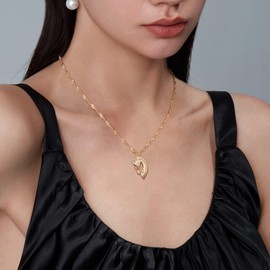 Bemoly Multilayered Necklace for Women, 14K Gold Plated Chain Choker Hammered Coin Bar Dainty Y Pendant Long Necklace 29 Layered Choker Necklace Simple Costume Jewelry