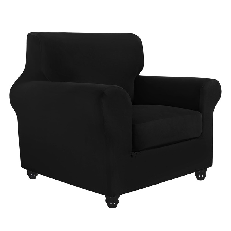 SearchI Fundas de Sofá Extensibles, Funda para Sillón de 2