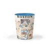 Xplorer Maps Boston City Map Ceramic Shot Glass, BPA-Free -