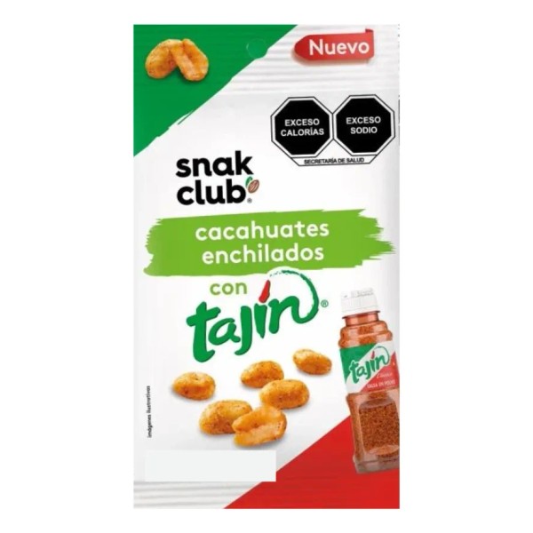 Cacahuates Enchilados Con Tajin Snak Club 45g