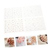 Baluue 4pcs French Manicure Star Nail Stickers Rhinestone Moon Star