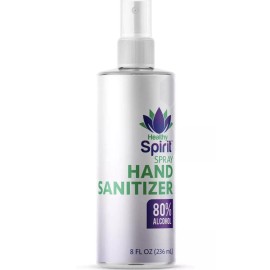 House Brand SPRAY HAND SANITIZER ( 80 % ALCOHOL) -Healthy Spirit 2 Bottle For $14.99