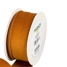 FloristryWarehouse Rust Christmas Velvet Fabric Ribbon 50mm (2") Wide on 8m roll Wired Edge