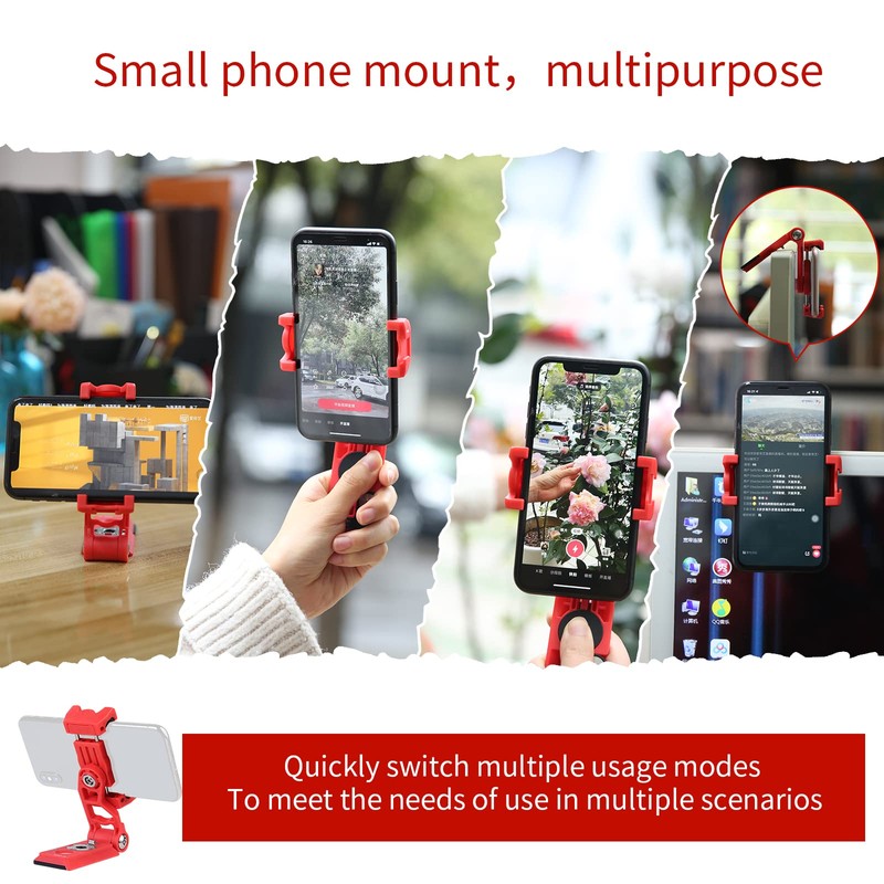 IFOOTAGE Phone Tripod Mount, Smartphone Tripod Adapter with 38mm/50mm Base