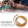 Leather Bag Strap 41.33 to 48.03in Adjustable 0.35in Wide Replacement