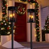Outdoor Garden Solar Stake Lights Flickering Candle Lantern Lighting for