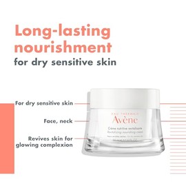 Eau Thermale Avene Revitalizing Nourishing Cream - Rich Nourishing Face Moisturizer - Non-Comedogenic - 1.6 fl.oz.