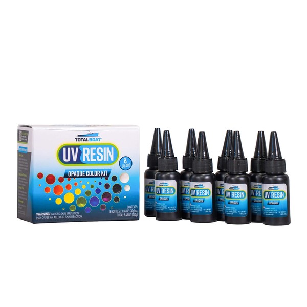 TotalBoat Opaque Colored UV Resin - Fast-Cure UV Resin Kit