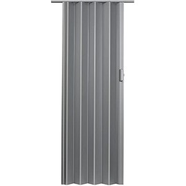 LTL Home Products DESIGN4880S Elite Interior Accordion Folding Door, 48" x 80", Satin Silver
