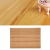 1:12 Dollhouse Floorboard Miniature Simple Elegant Wood Strip Flooring Decoration