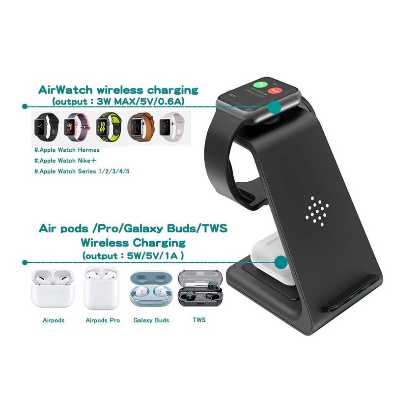 T3 3 in 1 Wireless Charging Station. For Apple Products.