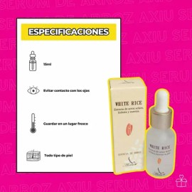 Serum Suero De Arroz Blanco Ácido Hialuronico Axiu Día Y Noche De 15ml